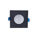 Maxlight Square - spot encastré - 80 x 80 mm, Ø 68 mm taille d'encastrement - IP44 - noir