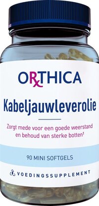 Orthica Kabeljauwleverolie - 90 mini softgels