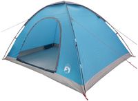 vidaXL Tunneltent 6-persoons Blauw Polyester met PU-coating