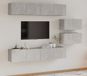 Maison Exclusive - Set de 6 meubles TV, gris béton, composite bois