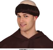 Fiestas Guirca - Kale monniken pruik met een rand haar
