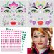 OEM Frozen Anna kinderkostuum - Prinsessenkostuum met glinsterende steentjes - Tijdelijke tatoeages - Carnaval accessoires