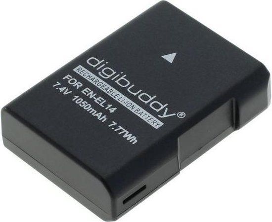 Digibuddy Camera Accu voor Nikon EN-EL14 / EN-EL14a - 1050 mAh