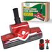 EZ Spares Vervangende turbo-borstelkop, universele stofzuigerborstel, compatibel met de meeste stofzuigers, Hoover, Eureka, Royal, Rainbow, Shop-Vac, cadeau voor Kerstmis, Nieuwjaar, feestelijk rood