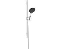 Hansgrohe Raindance Alive Select S - Doucheset met douchekop waterbesparend (EcoSmart, 3 jets incl. PowderRain), doucheslang (1,60 m) en douchestang (0,65 m), chroom, 24602000