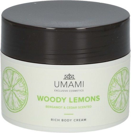UMAMI woody lemons rich body cream 250ml