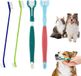 Famanu – Set van 4 Hondentandenborstels – Geschikt voor Kleine Honden - Inclusief 2 Drievoudige Koppen voor Grondige Tandenreiniging