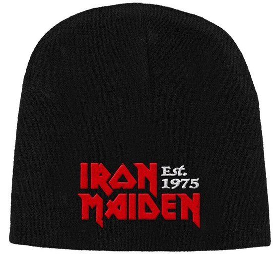 Iron Maiden Est. 1975 Unisex Beanie - zwart