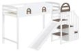Kinderextensiebed Combinatie-extensiebed 90 x 200 cm Wit