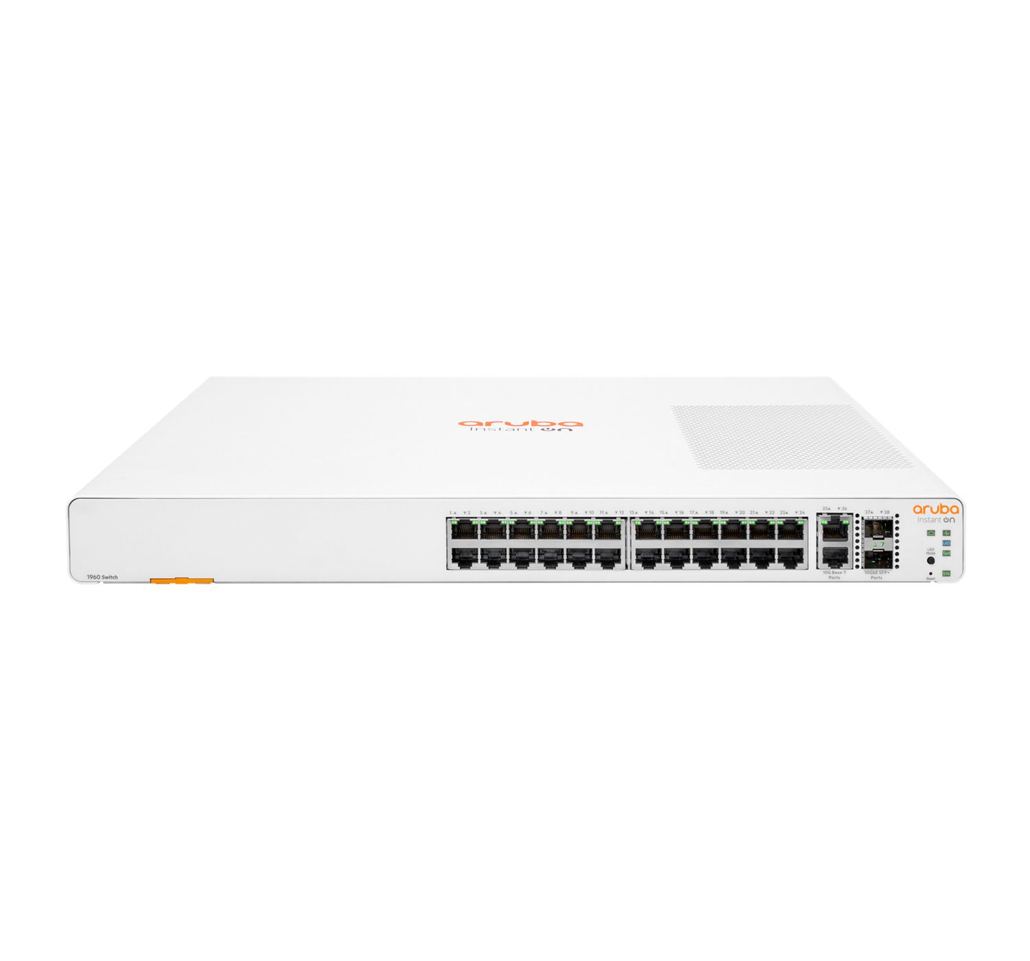 Aruba Instant On 1960 28-Port Managed Gigabit Ethernet Switch - 24x RJ45, 2x SFP+, 2x 10G, Cloud Managed