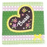 Staedter 20 stuks Bussi/Kiss Party en Cocktail servetten, Papier Groen, 25 x 25 x 25 cm