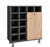 Vicco Fynn Waskast – 78.4 x 91.6 cm Antraciet/gouden eik