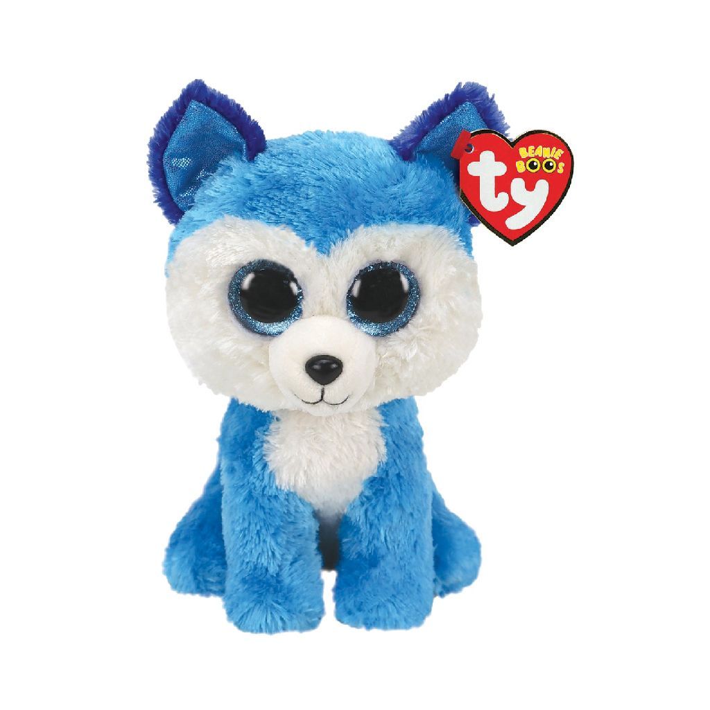 TY Beanie Boo's Prince Husky - 15cm - Knuffel - Blauw/Wit - 3+ jaar