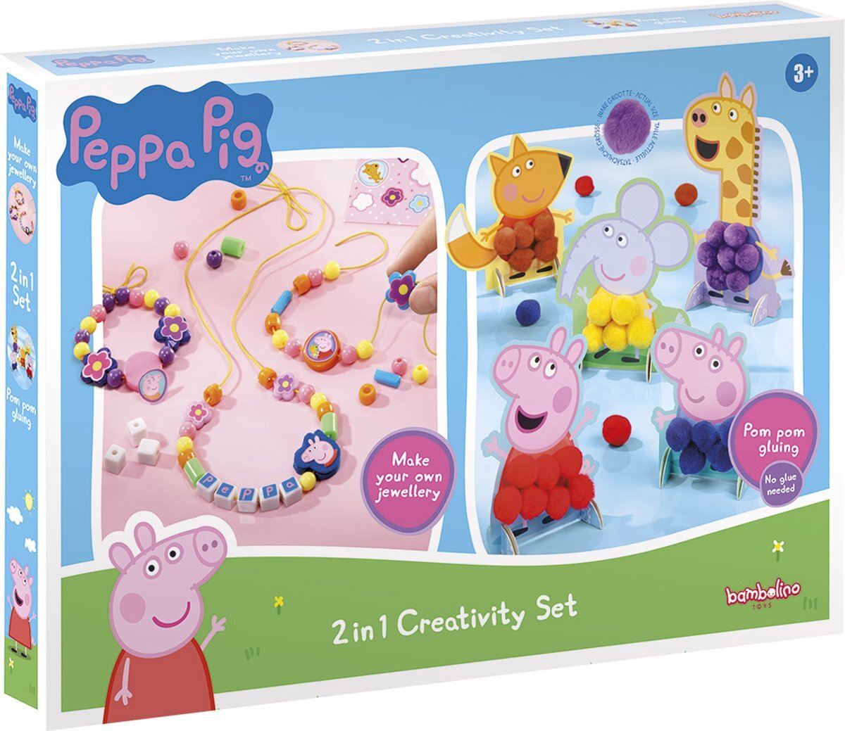 Bambolino Toys - Peppa Pig 2-in-1 knutselset - creatief speelgoed