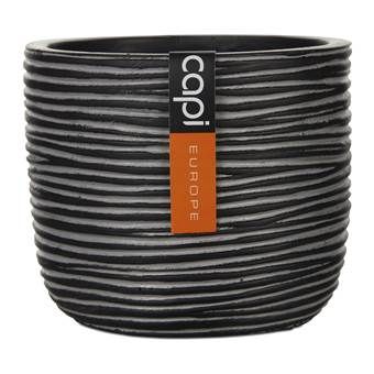 Capi Europe Indoor Nature Rib Bloempot - 10 cm - Zwart