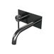 Brauer Gunmetal Carving Inbouw Wastafelmengkraan met Gebogen Uitloop en Afdekplaat Model A2 Gunmetal Geborsteld PVD