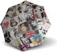 doppler Paraplu Modern.Art Long Automatic Postcards Rood Veelkleurig