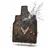 Lloyd Mats Signature rubberen vloermatten voor alle weersomstandigheden voor Corvette C8 2020-ON 2 stuks fronten