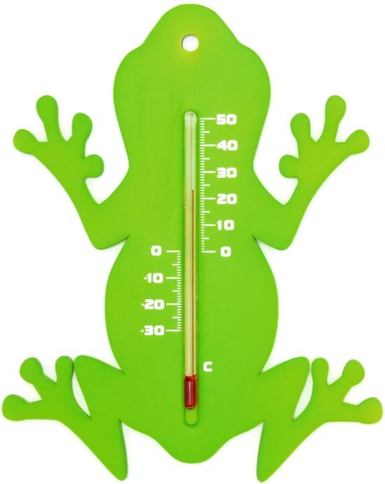 Nature Muurthermometer - Kikker - Thermometer - Groen