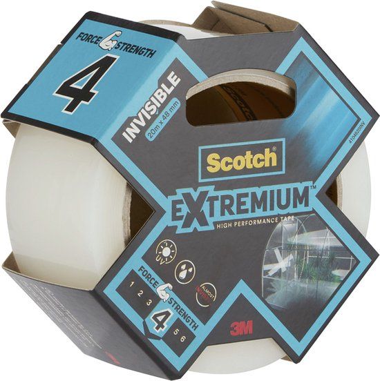 Scotch Extremium Invisible Tape - 48mm x 20m - Transparent