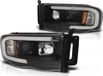 Viking Choice AP Onderdelen B.V. Koplampen met parkeerlicht DODGE RAM 02-06 ZWART