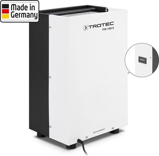 Trotec TTK 105 S luchtontvochtiger met bedrijfsurenteller