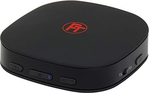 FeinTech Bluetooth 5.0-audiozenderontvanger aptX HD Toslink SPDIF met lage latentie, zwart