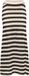 ICHI Dames Maxi Rokken IHBIRDIS SK Zwart/Amandelmelk gestreept Polyester