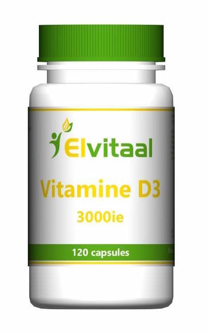 Elvitaal Vitamine D3 3000 IE Capsules 120st