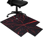 Bol tapis de protection de sol pour sols durs et moquettes, résistant aux rayures, antidérapant, noir, tapis de chaise, tapis de sol de jeu, tapis de chaise de bureau, tapis de chaise avec rebord, tapis de chaise de bureau