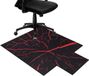 Bol tapis de protection de sol pour sols durs et moquettes, résistant aux rayures, antidérapant, noir, tapis de chaise, tapis de sol de jeu, tapis de chaise de bureau, tapis de chaise avec rebord, tapis de chaise de bureau