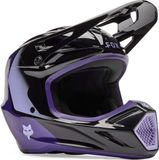 Fox V3 Spire Motorcross helm voor jongeren - Zwart/paars