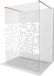 Mexen Kioto paroi de douche autoportant 110 x 200 cm, motif blanc 8 mm, cuivre brossé