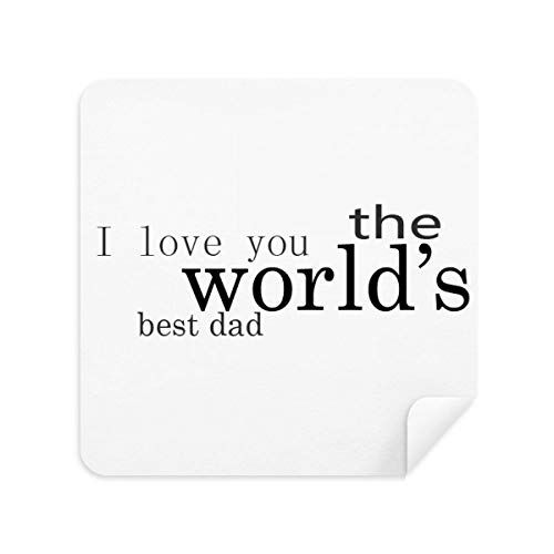 DIYthinker Love World's Beste Dad Festival Quote Bril Schoonmaken Doek 2 stuks