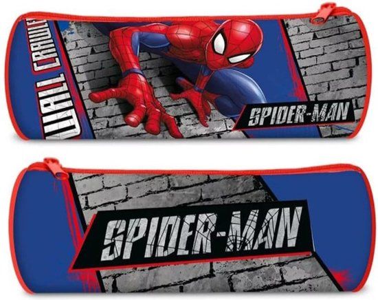 Spider-Man Etui - Pennenetui voor Kind - Rechthoek - Blauw - Pennenzak