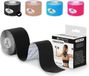 Mobiclinic - Kinesiotape - Model Mobitape - Neuromusculaire Kleefzwachtel - Spierpijnbestrijding - Elastisch - Waterdicht - Kinesiologie Bandage - Geschikt voor meerdere zones - Rol - 5x5 cm - Zwart