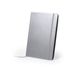 Merkloos 6x stuks luxe pocket schriften/notitieblok/opschrijfboekje 21 x 15 cm zilver hardcover