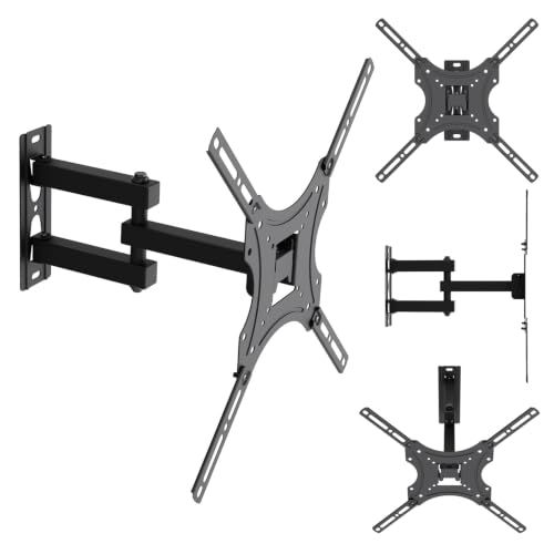 Maclean Verstelbare TV Wandbeugel 32-55 Inch VESA 25 kg Zwart
