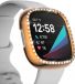 Strap-it Diamond PC Hard Case – Geschikt voor Fitbit Sense – Rosé Goud