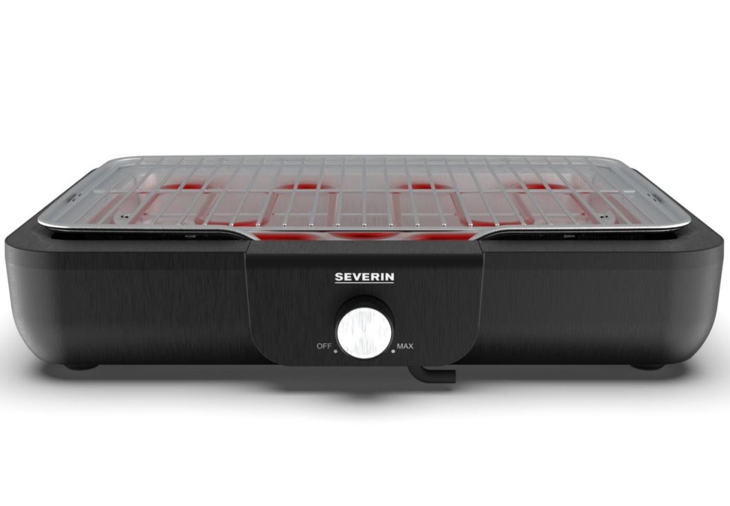 Severin PG 8554 Electric Tabletop Grill - 2300W - Black Stainless Steel
