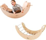Moon Échelle d'escalade en bois, modèle "Moon" | Triangle d'escalade pour enfants | Jouet Montessori | Planche à bascule pour aire de jeux
