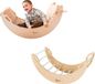 Moon Échelle d'escalade en bois, modèle "Moon" | Triangle d'escalade pour enfants | Jouet Montessori | Planche à bascule pour aire de jeux