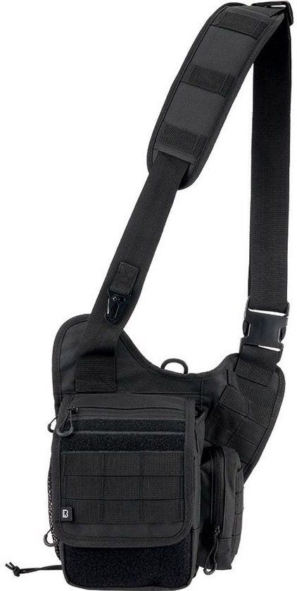 Brandit Travel Side Unisex Schoudertas - Zwart