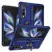 Samsung Coque Hybride Samsung Galaxy Z Fold4 avec Béquille en Métal - Bleu