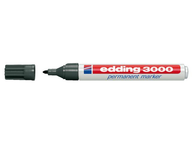 Edding Viltstift 3000 rond grijs 1.5-3mm