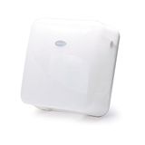 Mini Bulky Soft Mini Jumbo toiletroldispenser BS-01100 voor rollen tot een diameter van 20 cm, transparant wit