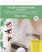 Luance tweepersoons hemelbed klamboe - wit - 60 x 250 cm - muggen/insecten net - mesh