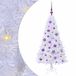 vidaXL Kunstkerstboom Wit 120 cm PVC en Staal