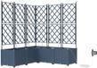 vidaXL Plantenbak Grijs 80 x 40 x 143 cm