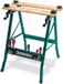 Établi pliant - Table de travail avec plateau en bambou - Construction métallique - Antidérapant - Chargeable jusqu'à 150 kg